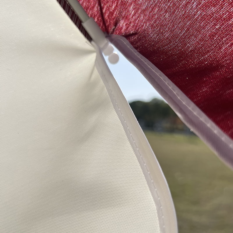 2Mファイバーフレーム、軽量アルミシャフト、普通の日傘。