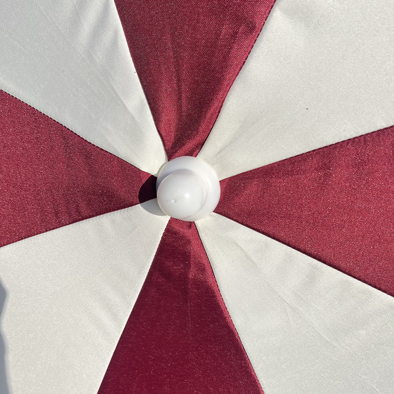 2Mファイバーフレーム、軽量アルミシャフト、普通の日傘。