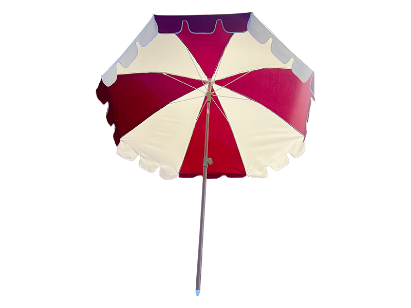 2Mファイバーフレーム、軽量アルミシャフト、普通の日傘。