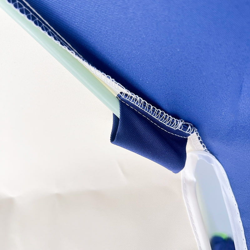 2.5M 青と白のパッチワーク パゴダ傘