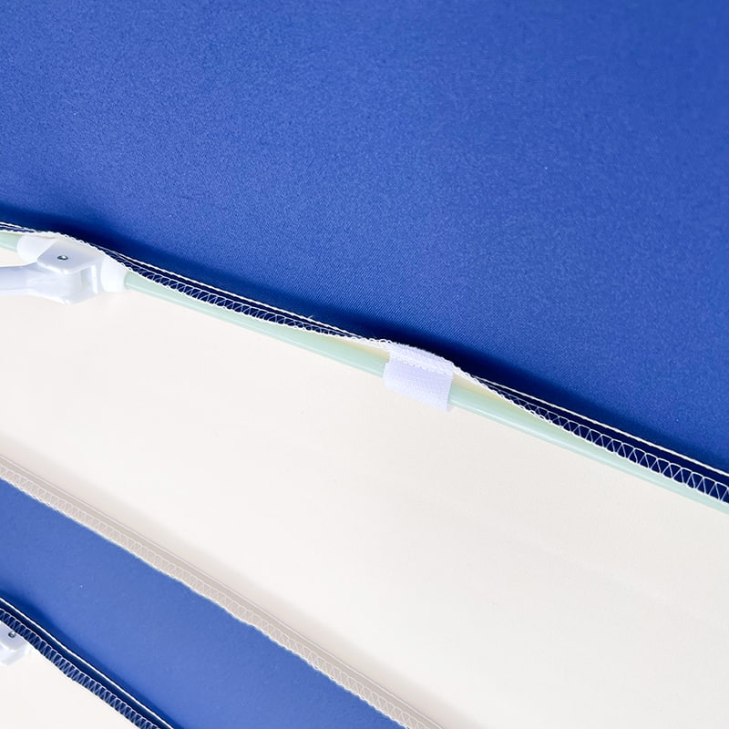 2.5M 青と白のパッチワーク パゴダ傘